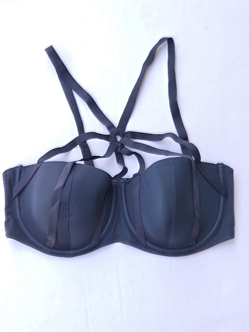 LOT OF 2: Adore Me 40D Strappy Cage Bra & 2X Thong Lingerie Set